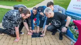 Odsłonięcie gwiazdy w Alei Gwiazd Szantowych w Ognistym Ptaku - Mietek Folk - zdjęcie 18