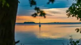 Zachód słońca nad jeziorem Dargin, wrzesień 2022 - zdjęcie 12