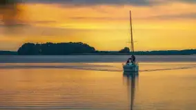 Zachód słońca nad jeziorem Dargin, wrzesień 2022 - zdjęcie 33