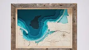 Drewniane mapy morskie i Mazur od Pracowni Twórczej Avocado - zdjęcie 22