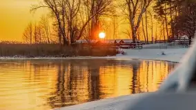 Wschód słońca nad jeziorem Niegocin, grudzień 2022 - zdjęcie 19