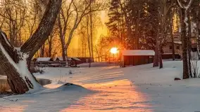 Wschód słońca nad jeziorem Niegocin, grudzień 2022 - zdjęcie 32