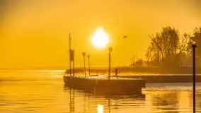 Wschód słońca nad jeziorem Niegocin, grudzień 2022 - zdjęcie 42