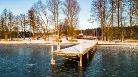 Grudniowy zachód słońca nad jeziorem Dargin, Nowy Harsz - zdjęcie 26