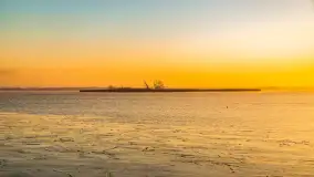 Zimowy wschód słońca w PTTK Wilkasy nad jeziorem Niegocin - zdjęcie 12