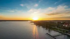 Zachód słońca w Rynie, jezioro Ryńskie, styczeń 2023 - zdjęcie 25