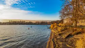 Zachód słońca w Rynie, jezioro Ryńskie, styczeń 2023 - zdjęcie 18