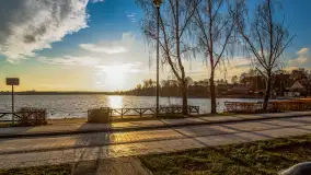 Zachód słońca w Rynie, jezioro Ryńskie, styczeń 2023 - zdjęcie 40