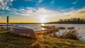 Zachód słońca w Rynie, jezioro Ryńskie, styczeń 2023 - zdjęcie 37