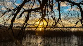 Zachód słońca nad jeziorem Mój, luty 2023 r. - zdjęcie 15