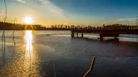 Kolejny zachód nad jeziorem Ryńskim, luty 2023 - zdjęcie 24