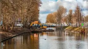 Remont kanału Łuczańskiego, luty 2023 - zdjęcie 1