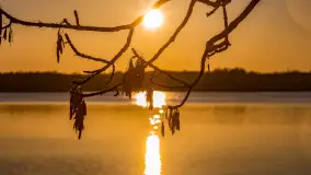 Zachód słońca nad jeziorem Mamry, luty 2023 r. - zdjęcie 17