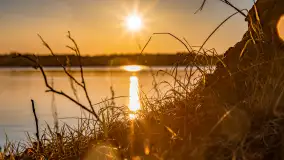 Zachód słońca nad jeziorem Mamry, luty 2023 r. - zdjęcie 50