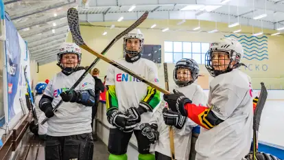 Hokejowa odporność, event marki ENTitis w Giżycku