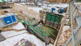 Remont śluzy Guzianka I, marzec 2023 - zdjęcie 12