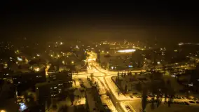 Nocne Giżycko z lotu ptaka, marzec 2023 r. - zdjęcie 22