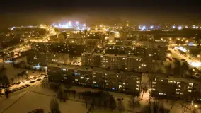 Nocne Giżycko z lotu ptaka, marzec 2023 r. - zdjęcie 21