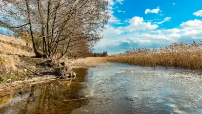 Grodzisko Św. Góra, jezioro Wojnowo, marzec 2023 r.
