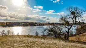 Grodzisko Św. Góra, jezioro Wojnowo, marzec 2023 r. - zdjęcie 7