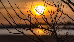 Zachód słońca nad jeziorem Mamry, plaża miejska w Węgorzewie - zdjęcie 47