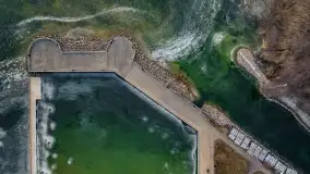 Zachód słońca nad jeziorem Mamry, plaża miejska w Węgorzewie - zdjęcie 43