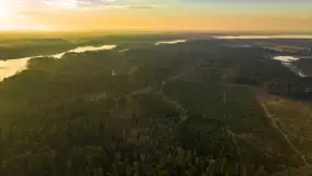 Mix marcowych ujęć Mazur z lotu ptaka - zdjęcie 8