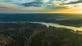 Mix marcowych ujęć Mazur z lotu ptaka - zdjęcie 23