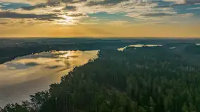 Wschód słońca nad jeziorem Tyrkło, marzec 2023 r. - zdjęcie 12