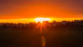 Zachód słońca, z innej perspektywy, marzec 2023 r. - zdjęcie 2