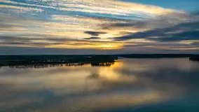 Wiosenny zachód słońca nad jeziorem Dejguny - zdjęcie 8