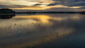 Wiosenny zachód słońca nad jeziorem Dejguny - zdjęcie 37