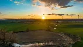 Zachód słońca nad rzeką Guber, kwiecień 2023 r. - zdjęcie 37