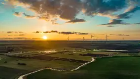 Zachód słońca nad rzeką Guber, kwiecień 2023 r. - zdjęcie 3