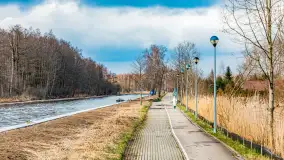 Węgorapa i kanał Węgorzewski pod koniec marca 2023 r. - zdjęcie 31