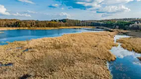 Wiosna i rozlewiska przy jeziorze Siercze niedaleko Gierłoży - zdjęcie 1