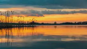 Zachód słońca nad jeziorem Dejgunek, kwiecień 2023 r.  - zdjęcie 5