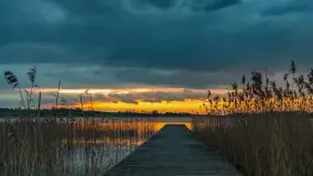 Zachód słońca nad jeziorem Dejgunek, kwiecień 2023 r.  - zdjęcie 10