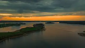 Zachód słońca nad jeziorem Dejgunek, kwiecień 2023 r.  - zdjęcie 18