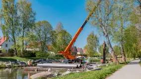 Kanał Łuczański w remoncie, postęp prac, maj 2023 r. - zdjęcie 19