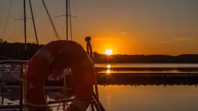 Zachód słońca nad jeziorem Kisajno, maj 2023 r. - zdjęcie 30