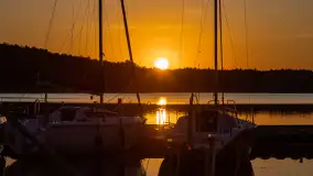 Zachód słońca nad jeziorem Kisajno, maj 2023 r. - zdjęcie 26