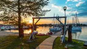 Zachód Słońca w Tle Dla Mew, jezioro Boczne, maj 2023 r. - zdjęcie 12