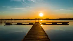 Zachód słońca nad jeziorem Tajty, okolice Wronki - zdjęcie 3