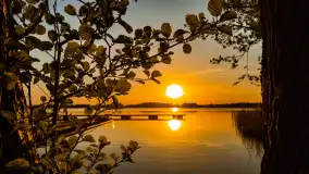 Zachód słońca nad jeziorem Tajty, okolice Wronki - zdjęcie 12