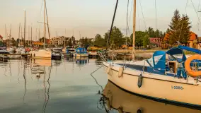 Zachód słońca nad jeziorem Bocznym w Rydzewie - zdjęcie 15