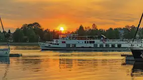 Zachód słońca nad jeziorem Bocznym w Rydzewie - zdjęcie 27