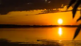 Zachód słońca nad jeziorem Kisajno, Pierkunowo - zdjęcie 12