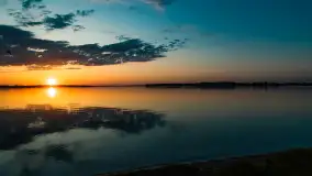 Zachód słońca nad jeziorem Kisajno, Pierkunowo - zdjęcie 2