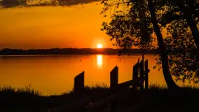 Zachód słońca nad jeziorem Kisajno, Pierkunowo - zdjęcie 15